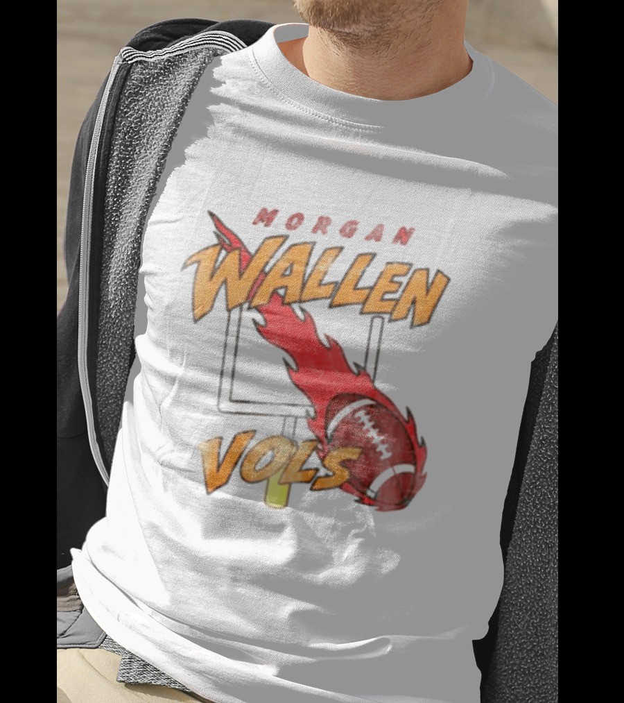 Morgan Wallen Vols Football Flame T-Shirt