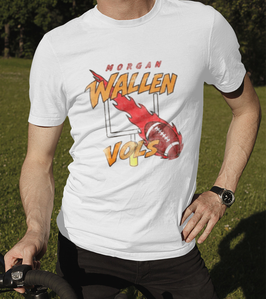 Morgan Wallen Vols Football Flame T-Shirt