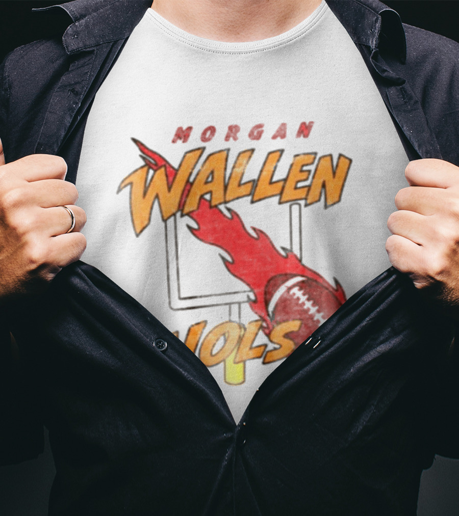 Morgan Wallen Vols Football Flame T-Shirt