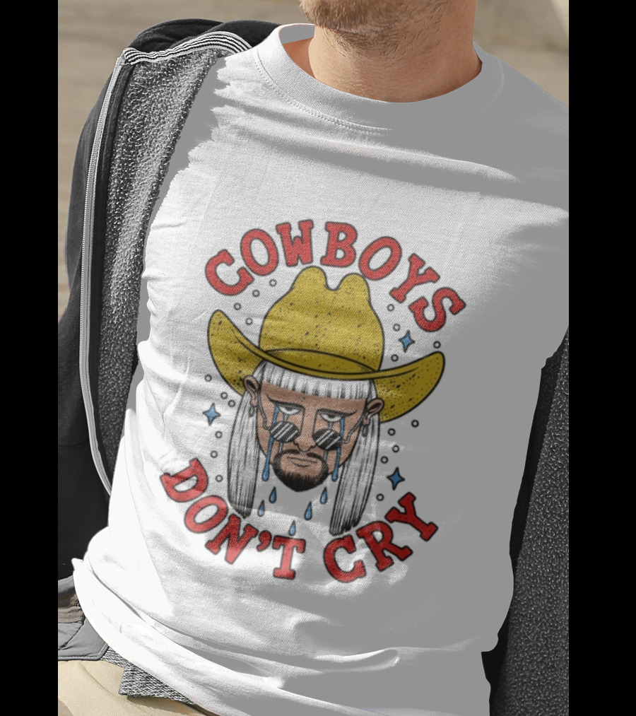 Oliver Tree Cowboys Don't Cry Yellow Hat And Sunglasses T-Shirt