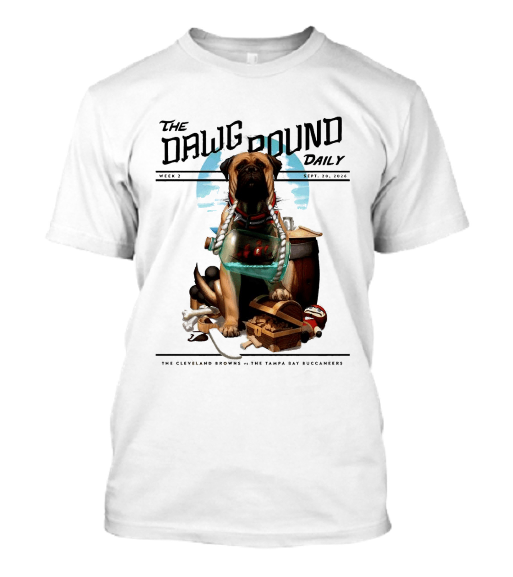 The Dawg Pound Daily Cleveland Browns Vs Tampa Bay Buccaneers Sept 2023 T-Shirt