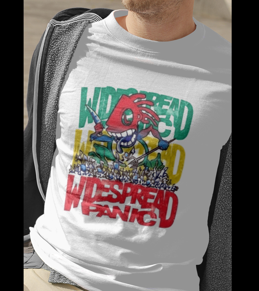Widespread Panic Wilmington NC Kaiju Note Eater T-Shirt