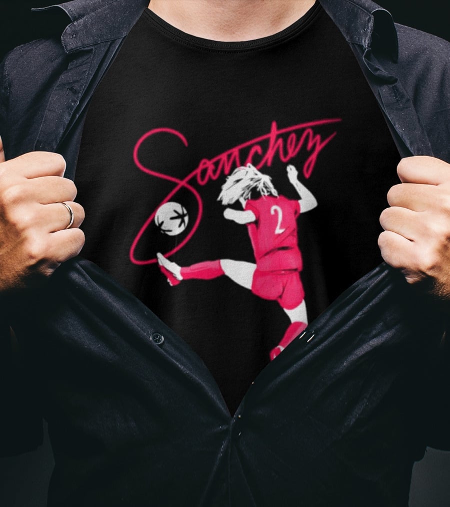 Sanchez Number 2 Soccer Player Kick T-Shirt