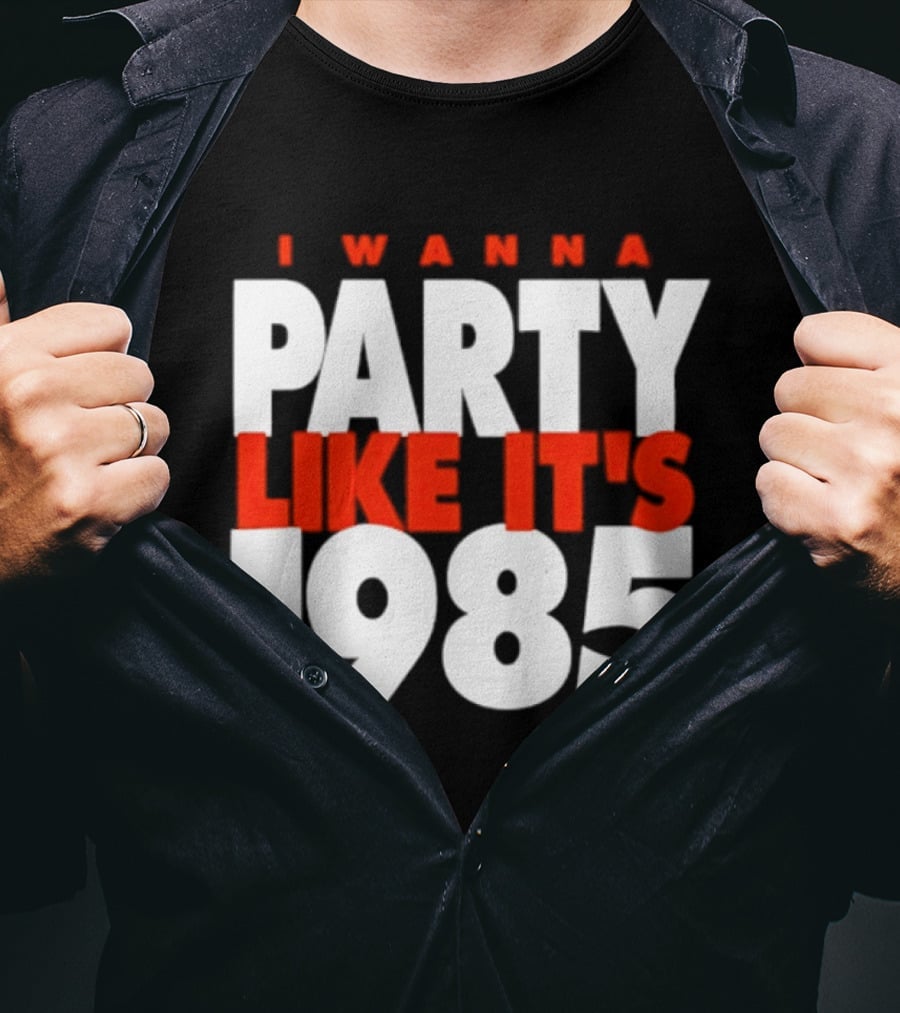 Chicago Bears I Wanna Party Like It's 1985 Retro Nostalgia T-Shirt
