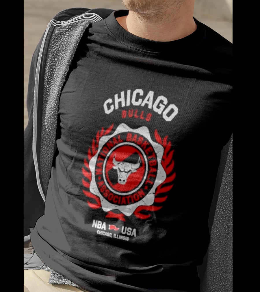Chicago Bulls NBA USA Central Division Champions Chicago Illinois T-Shirt