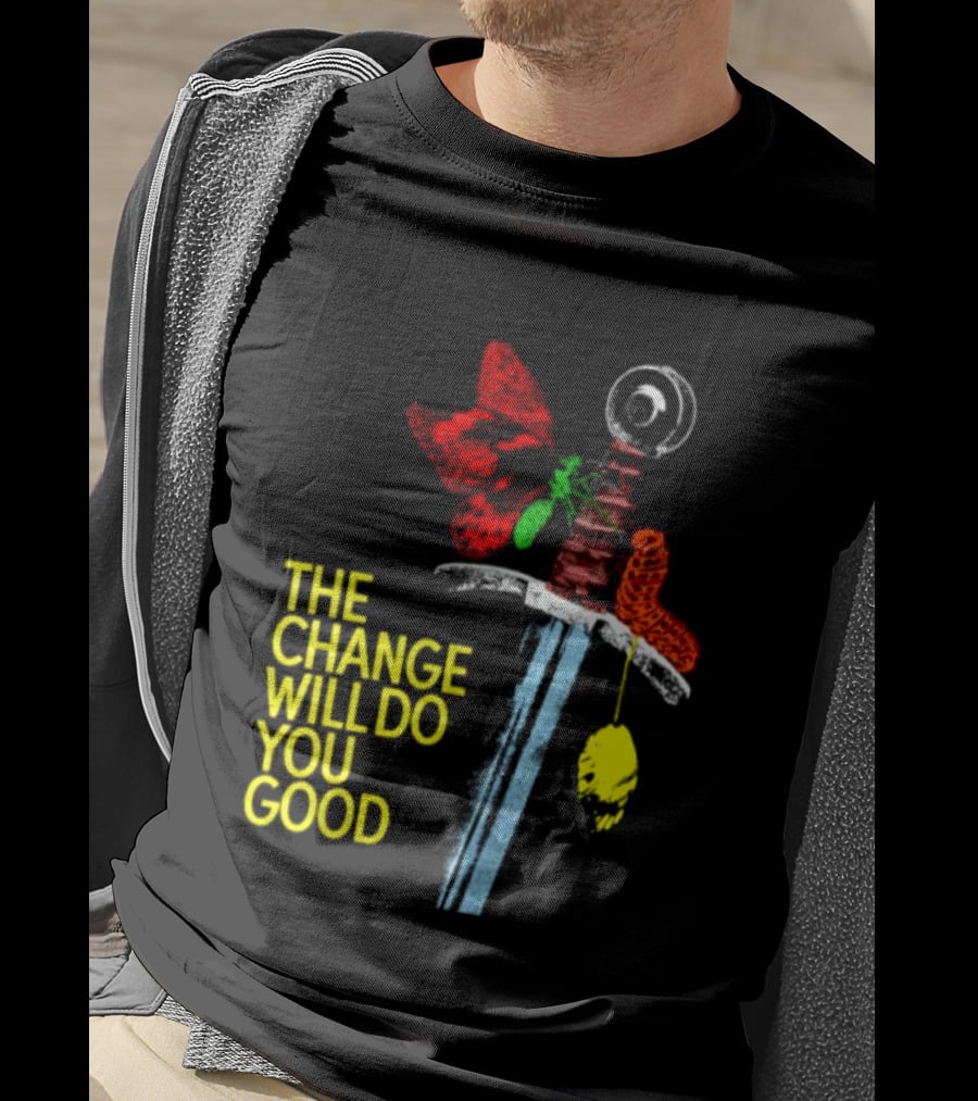 Crossguard Sword Butterfly Transformation The Change Will Do You Good T-Shirt