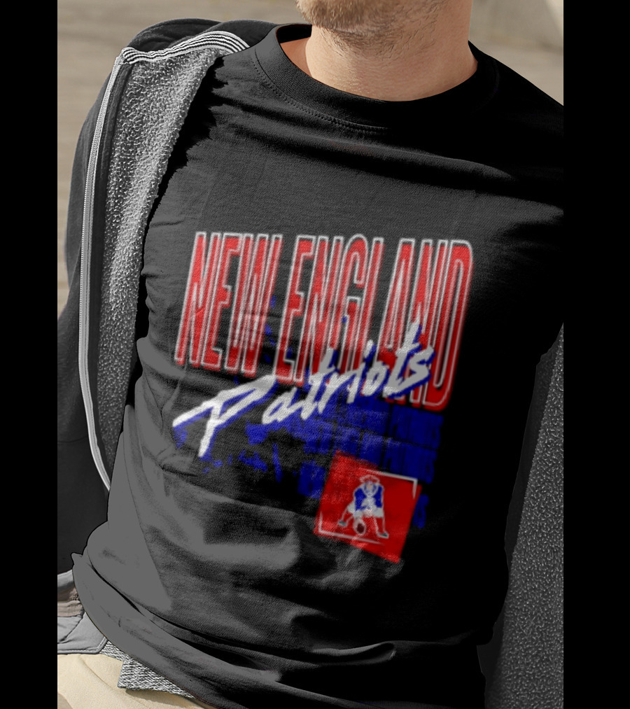 New England Patriots Red White Team Sports T-Shirt