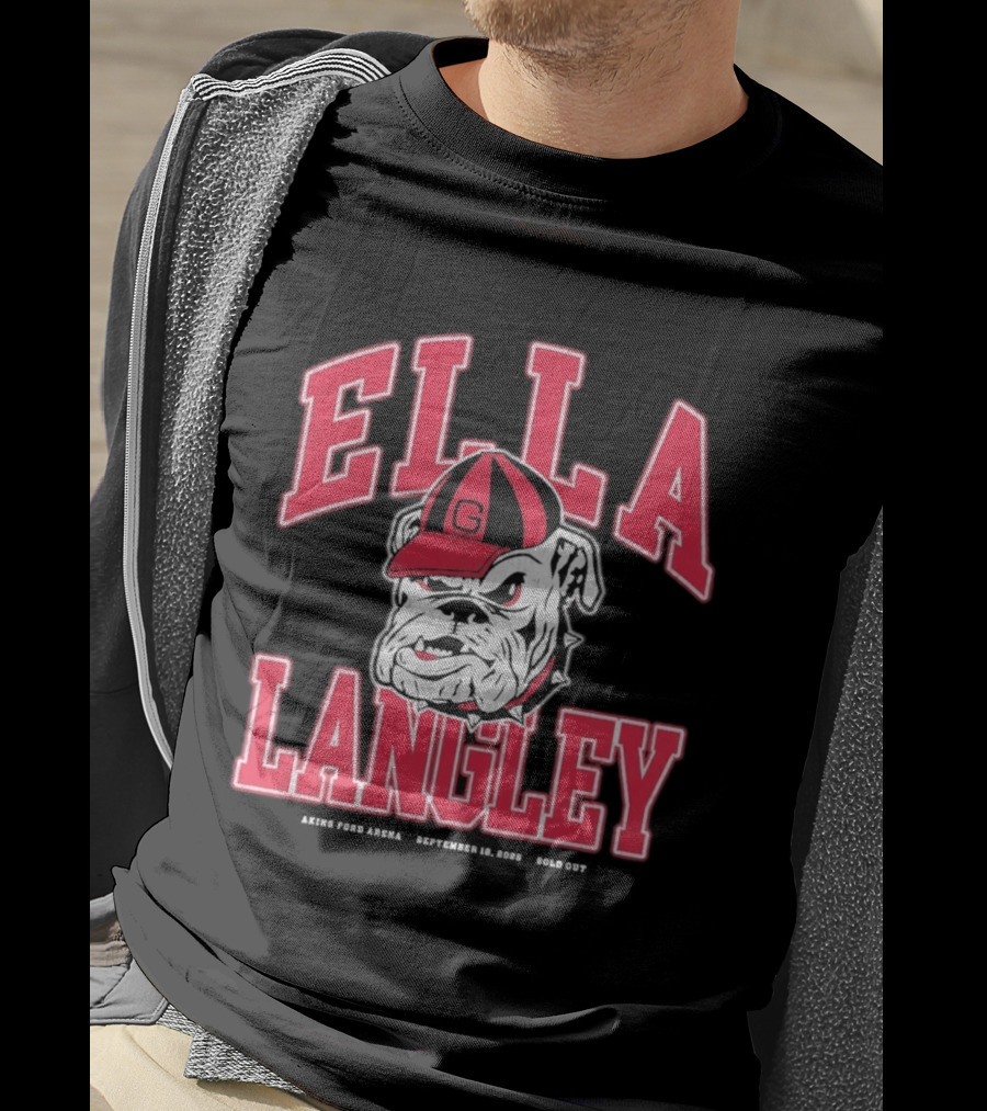 Georgia Bulldogs Ella Langley The Dandelion Tour 2026 Akins Ford Arena September 19 Bulldog T-Shirt