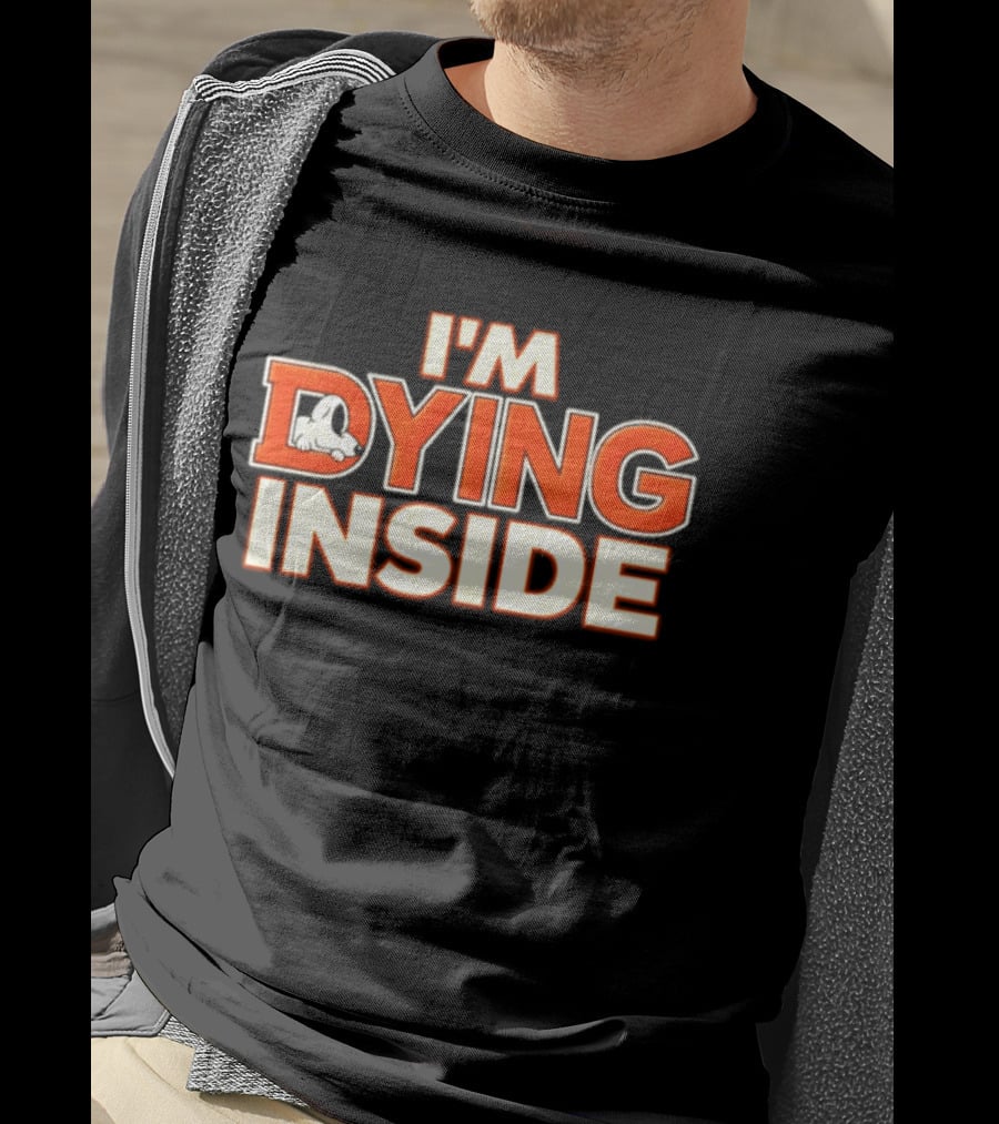 I'm Dying Inside Dead Horse Upside Down Letter D T-Shirt