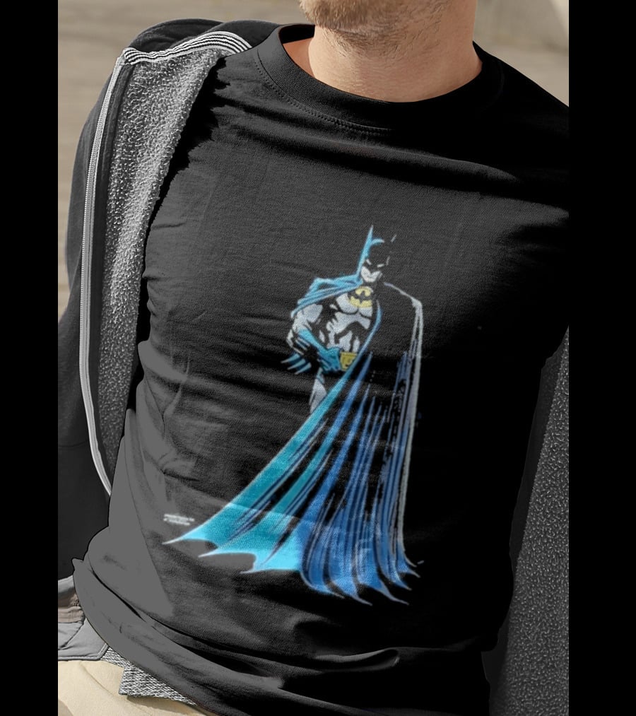 IShowSpeed 1989 Batman DC Comics Blue And Grey Cape T-Shirt