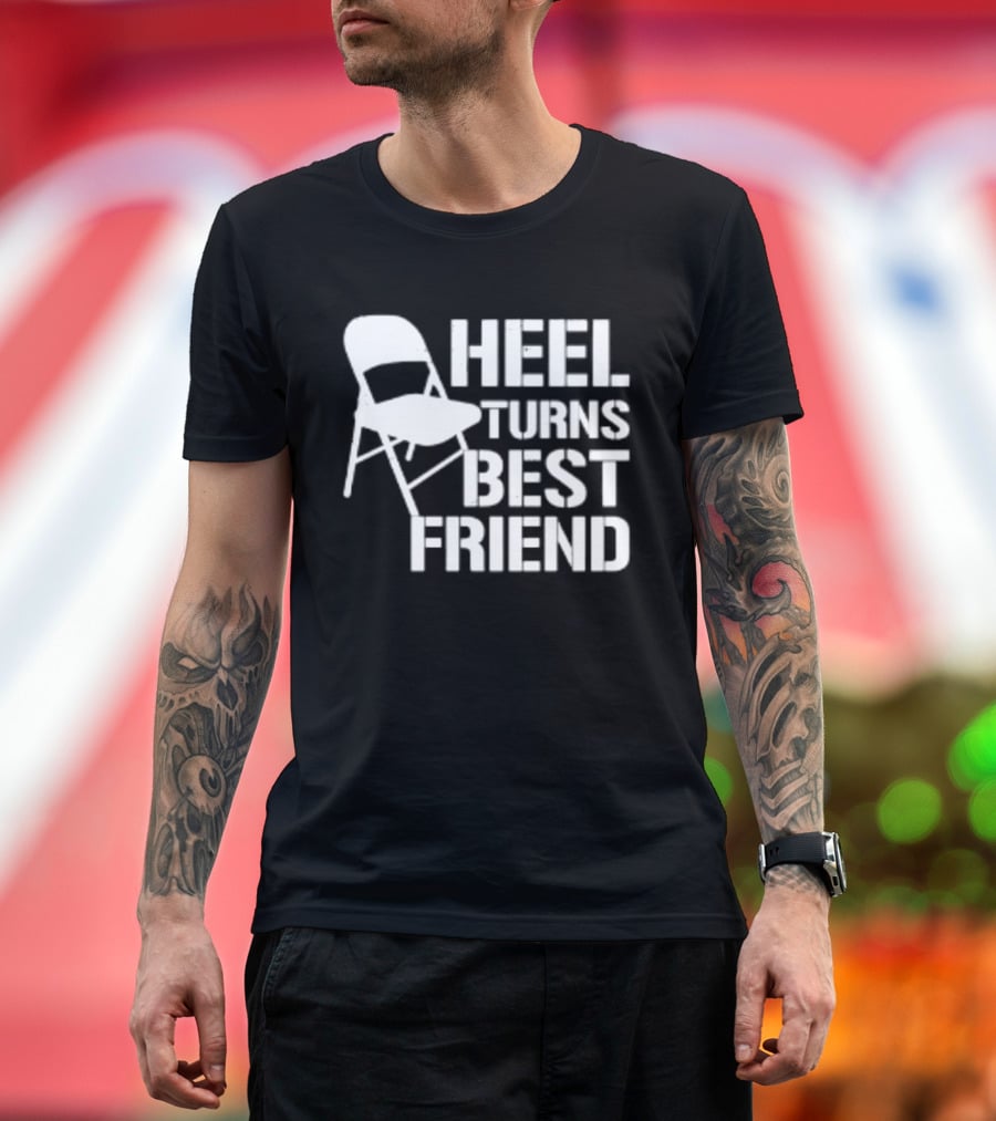 Heel Turns Best Friend Kayfabe Department Folding Chair T-Shirt