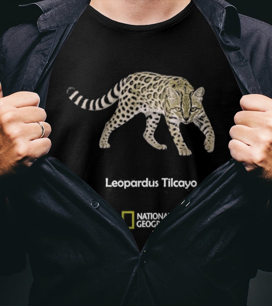 Leopardus Tilcayo National Geographic Wildlife September 2026 Discovery T-Shirt