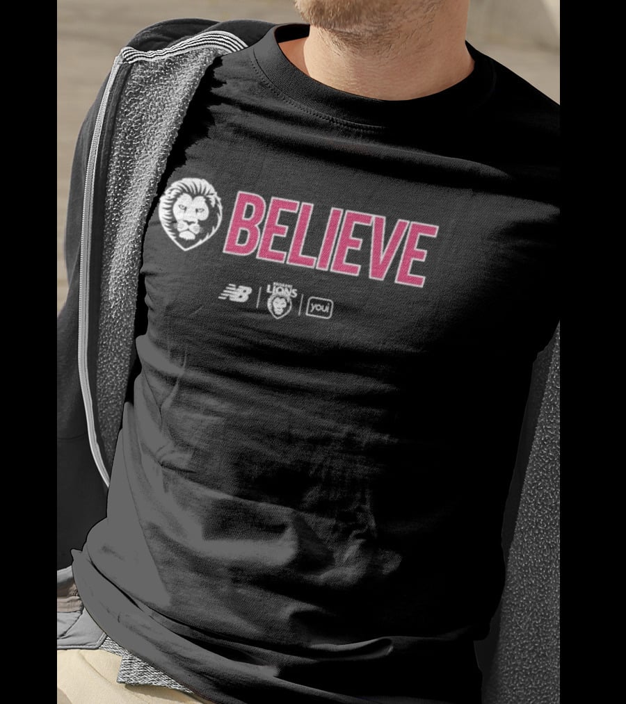 New Balance Lions BELIEVE 2026 Grand Finalist AFL You T-Shirt