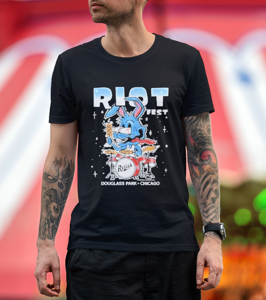 Riot Festival 2026 Douglass Park Chicago Relish Event T-Shirt