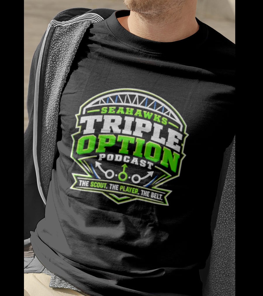Seattle Seahawks Triple Option Podcast The Scout The Player The Beat T-Shirt