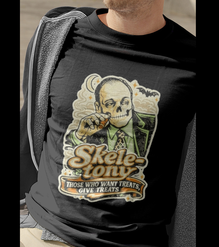 Skele Tony Soprano Those Who Want Treats Give Treats T-Shirt