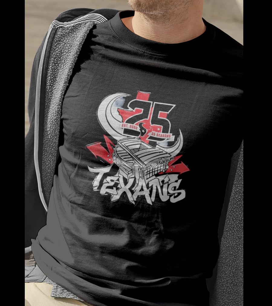 Texans 25 Seasons 2026 Est. 2002 Celebration T-Shirt