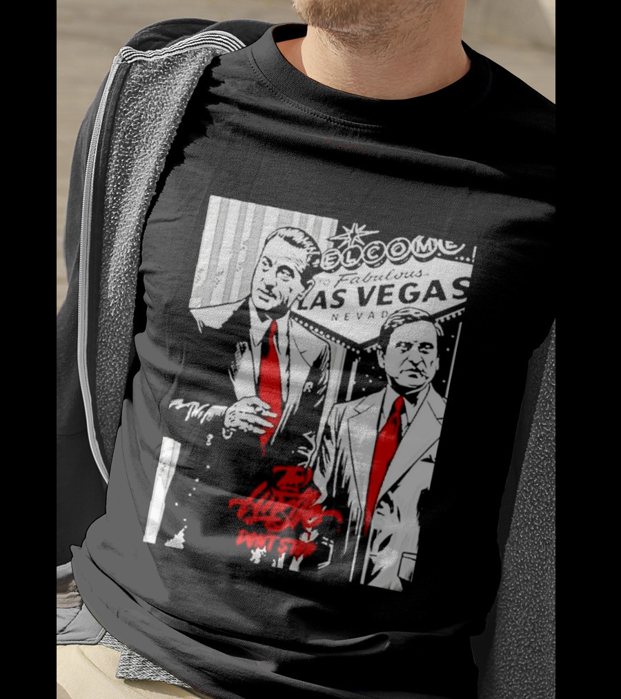 Las Vegas Casino Mobsters Red Tie T-Shirt