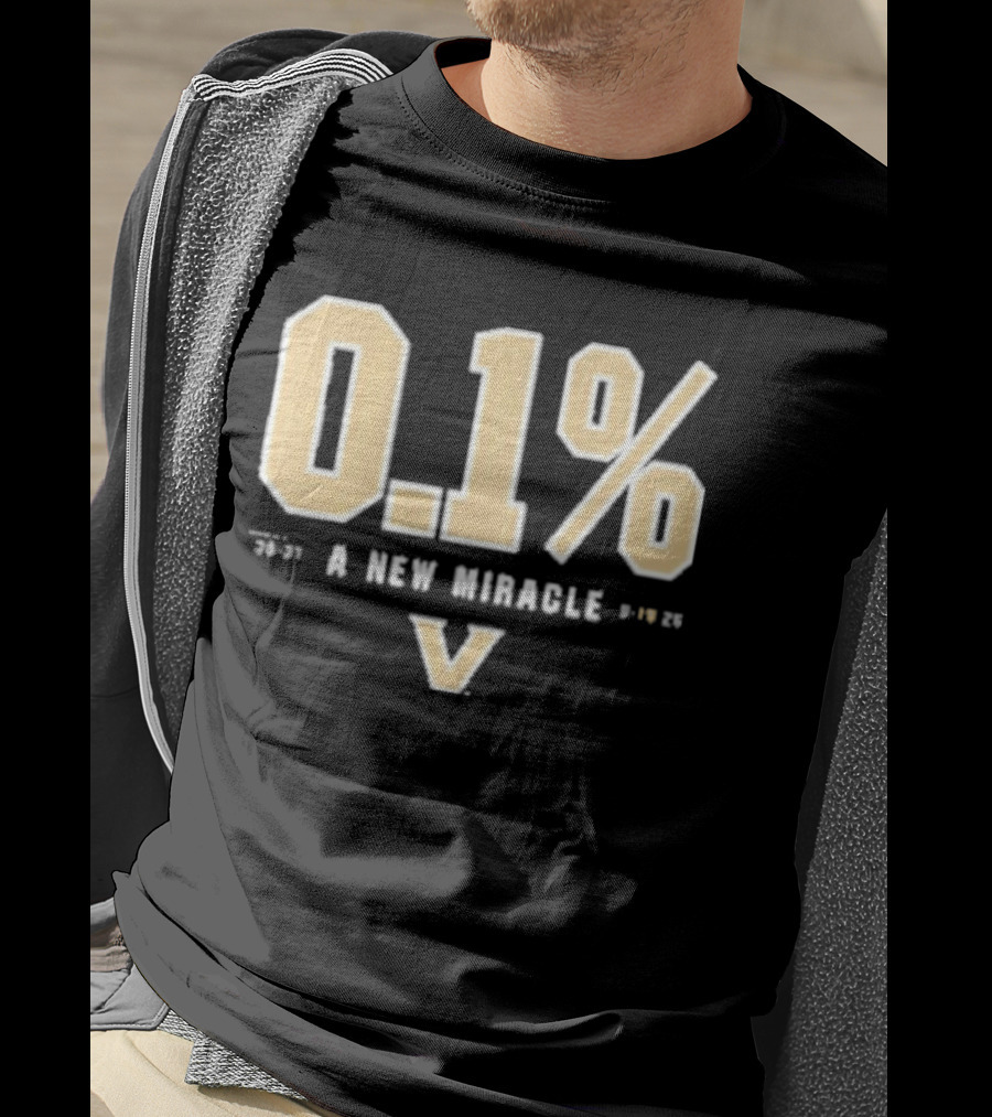 Vanderbilt Football Miracle 0.1% Victory 35 31 NC State T-Shirt
