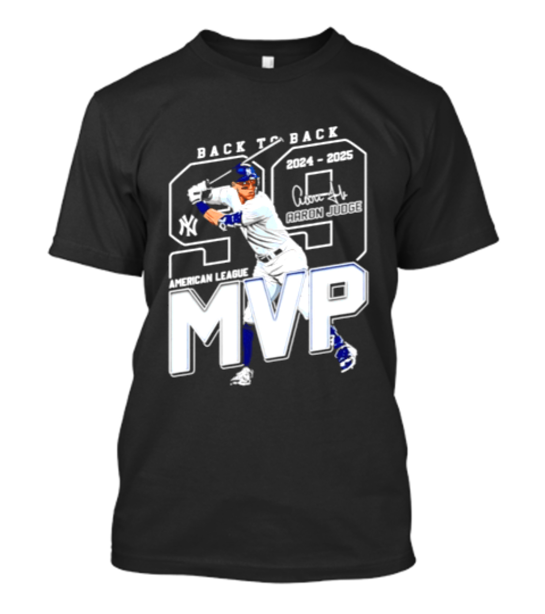 Back To Back 2024 25 American League MVP Aaron Judge T-Shirt