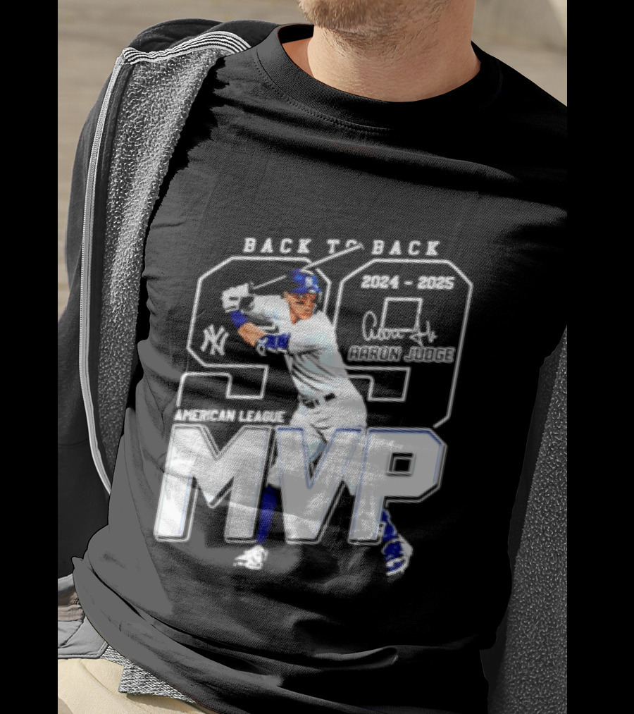 Back To Back 2024 25 American League MVP Aaron Judge T-Shirt