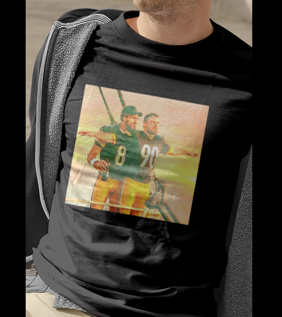 Aaron Rodgers TJ Watt Pittsburgh Steelers Titanic Crossover 8 90 T-Shirt