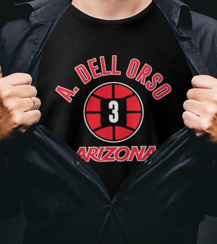 A. Dell Orso 3 Arizona Wildcats Basketball T-Shirt