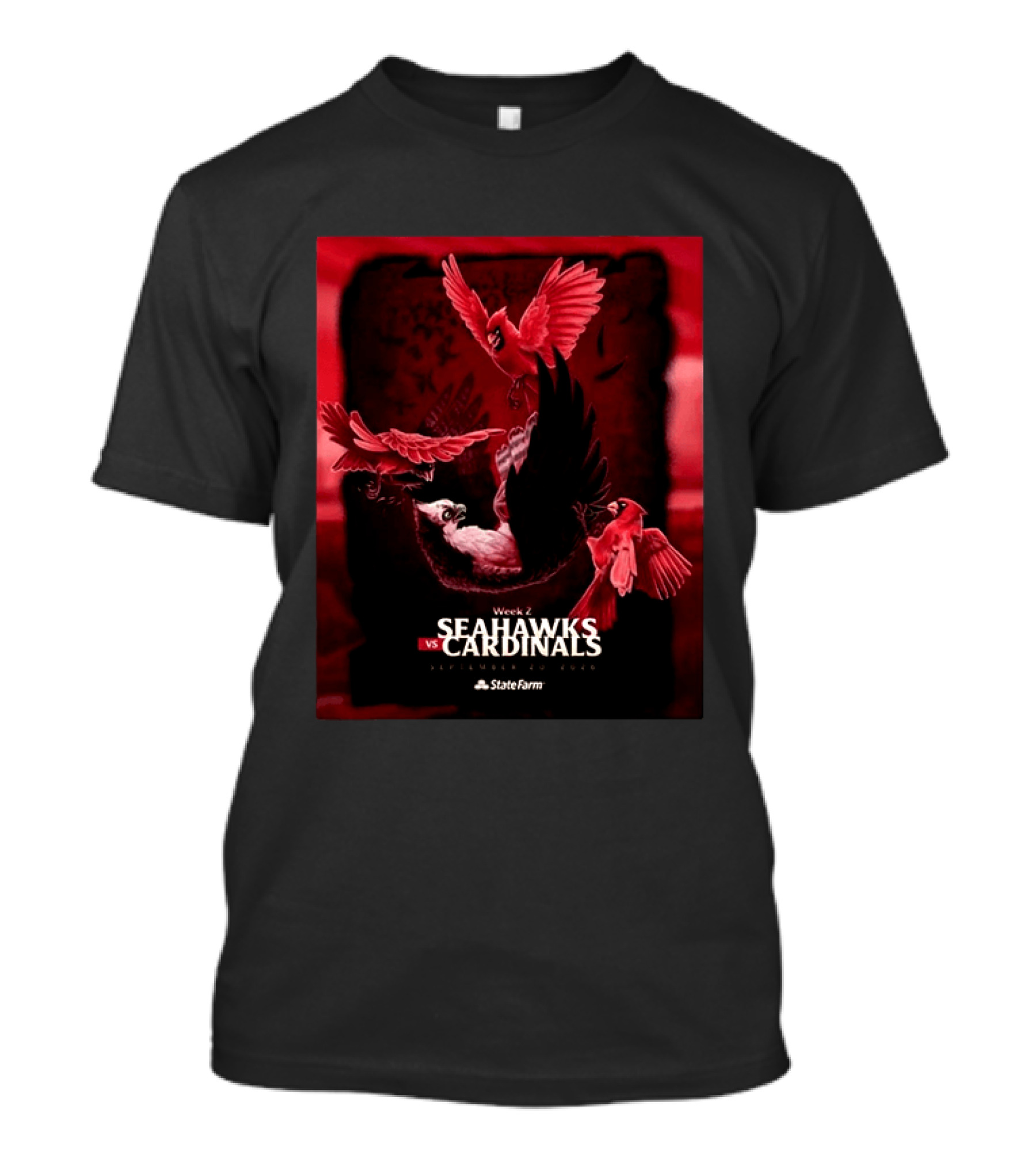 Week 2 Arizona Cardinals Vs Seattle Seahawks State Farm Stadium Glendale September 20 2026 T-Shirt