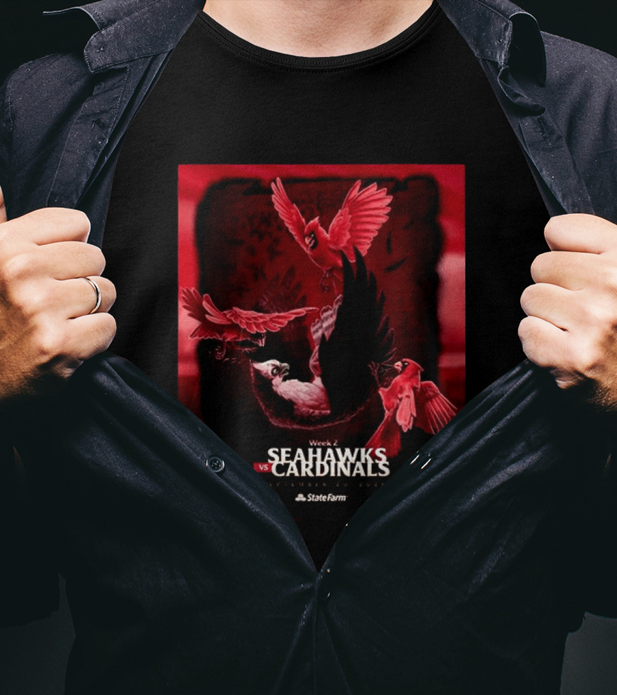Week 2 Arizona Cardinals Vs Seattle Seahawks State Farm Stadium Glendale September 20 2026 T-Shirt