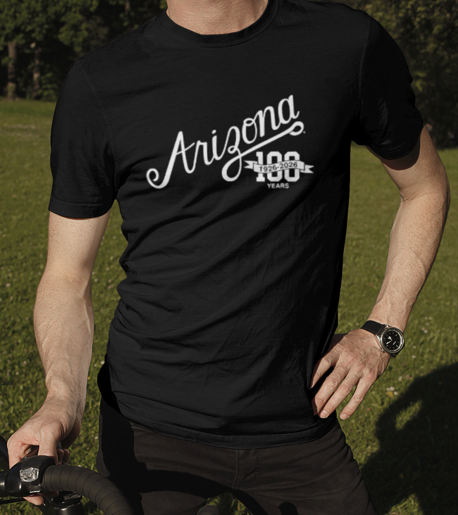 Arizona Wildcats 100 Years Bear Down John Button Salmon T-Shirt