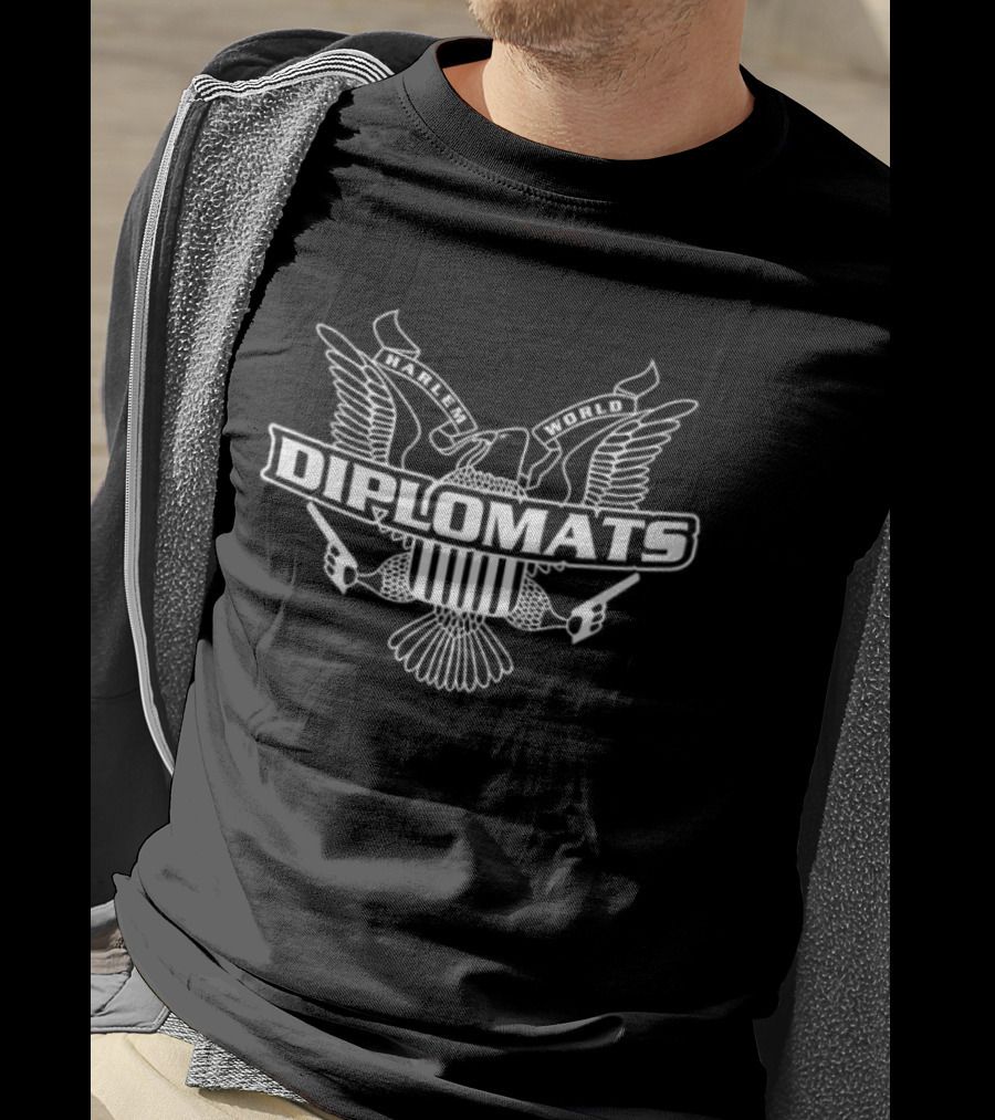 Diplomats Harlem World Fuck Giuliani R.I.P. Blood Two Sided Eagle T-Shirt