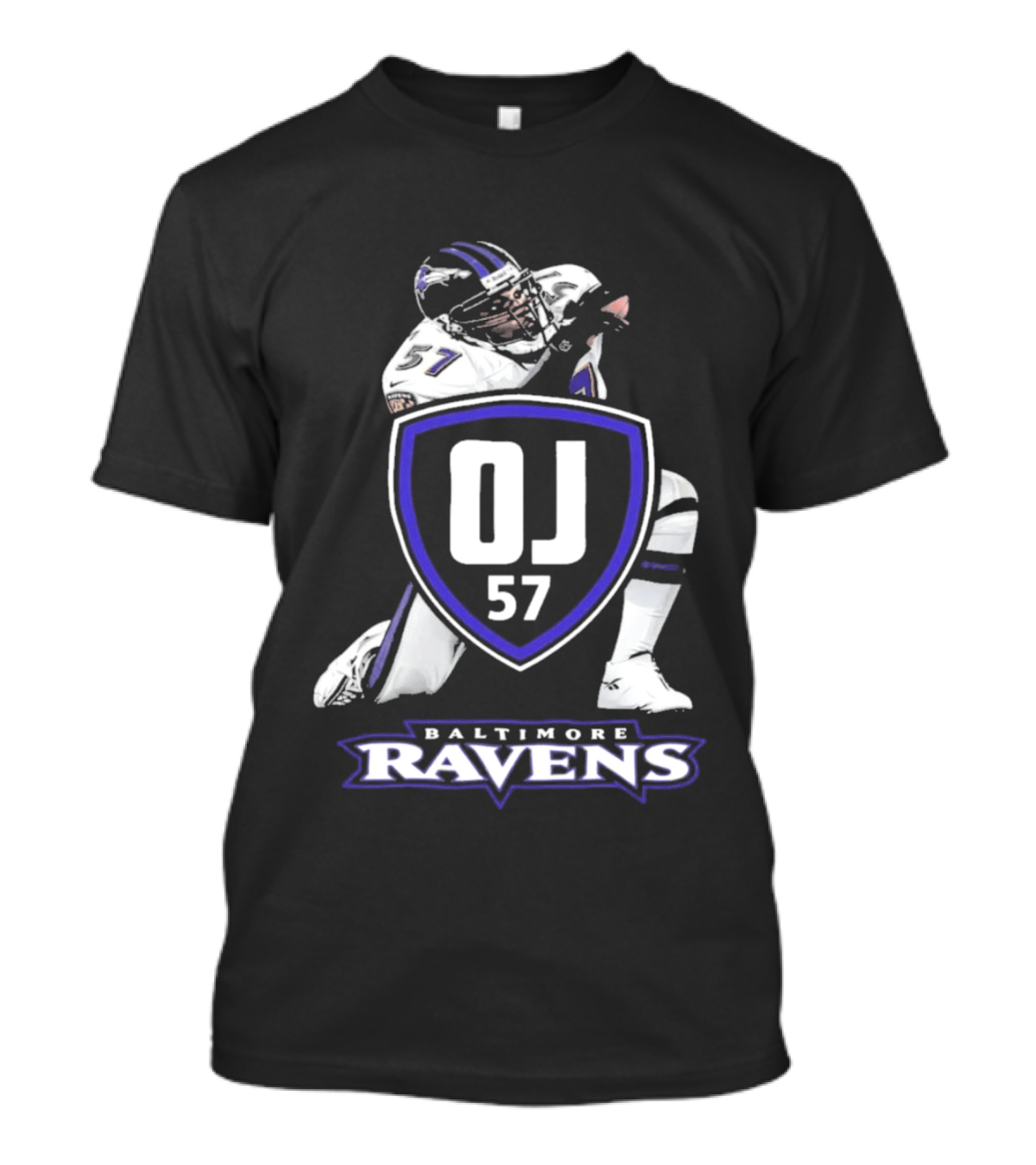 Baltimore Ravens OJ 57 Football Player T-Shirt