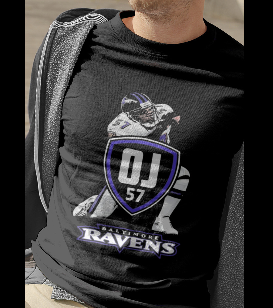 Baltimore Ravens OJ 57 Football Player T-Shirt