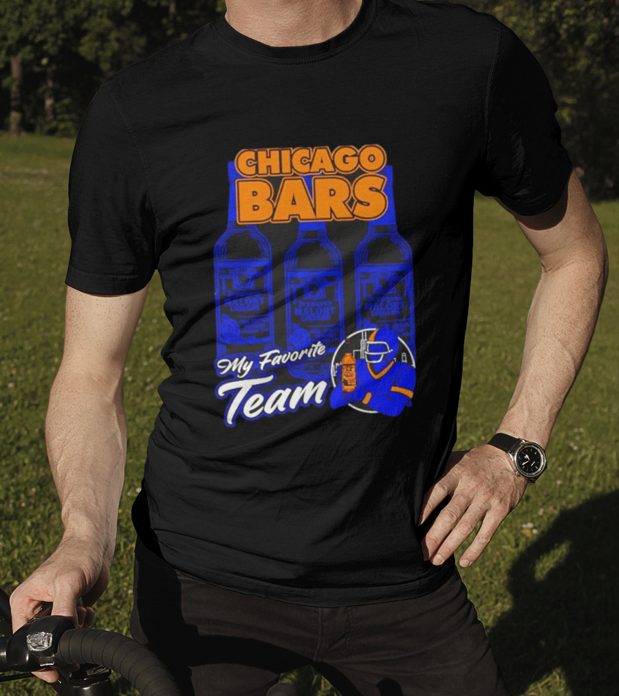 Chicago Bars Malört My Favorite Team Sports Fan T-Shirt