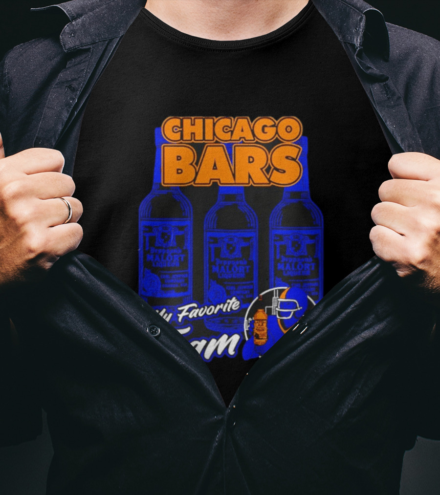 Chicago Bars Malört My Favorite Team Sports Fan T-Shirt