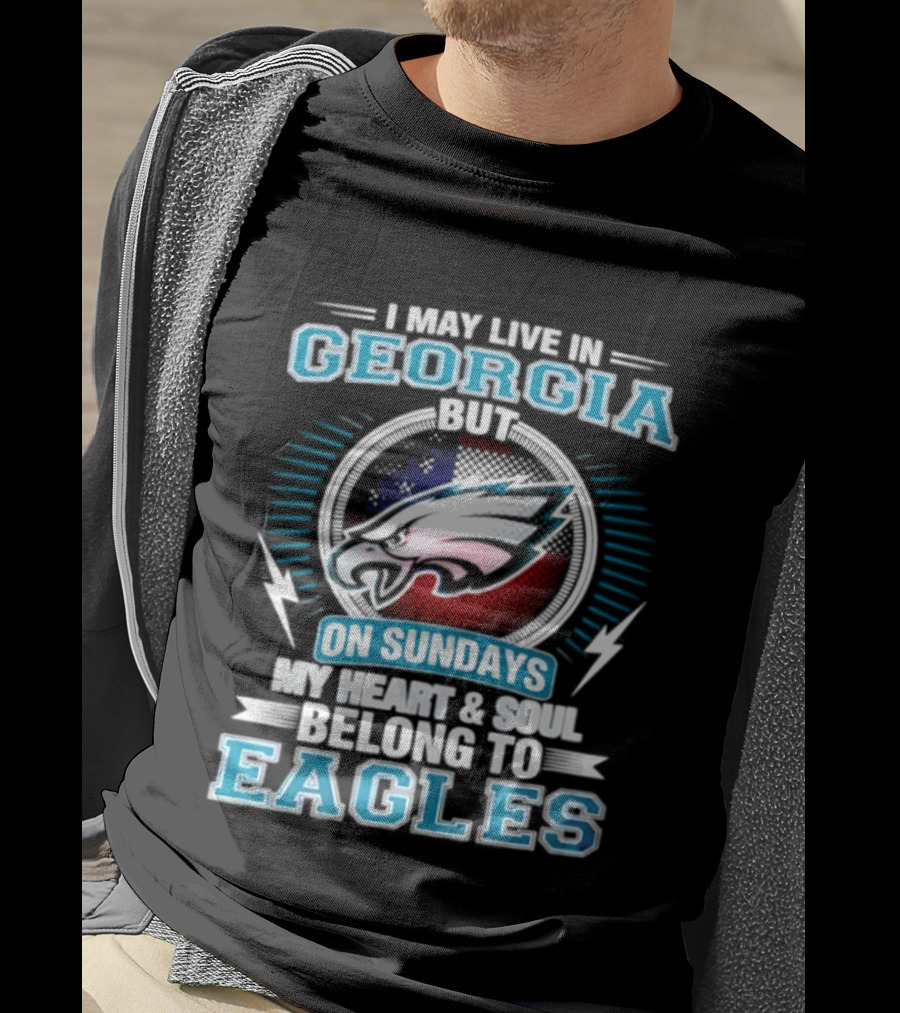 Georgia Resident Eagles Fan Heart And Soul Dedication Sundays T-Shirt