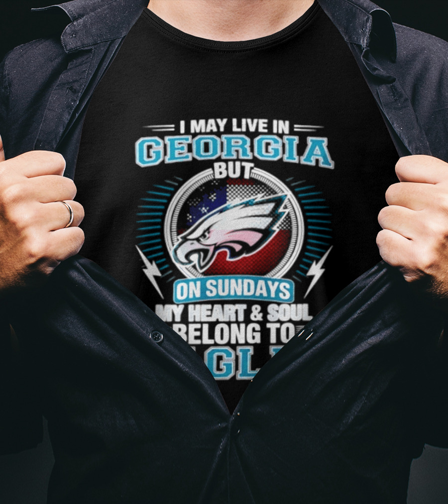 Georgia Resident Eagles Fan Heart And Soul Dedication Sundays T-Shirt