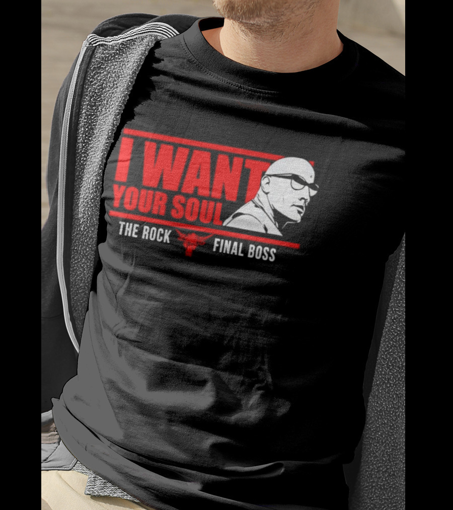 I Want Your Soul The Rock Final Boss Brahma Bull T-Shirt