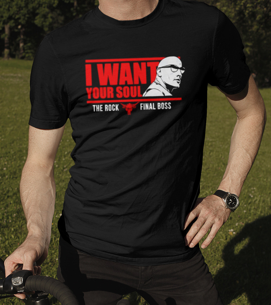 I Want Your Soul The Rock Final Boss Brahma Bull T-Shirt