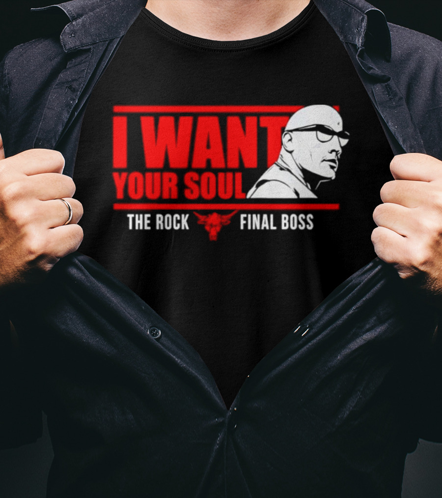 I Want Your Soul The Rock Final Boss Brahma Bull T-Shirt