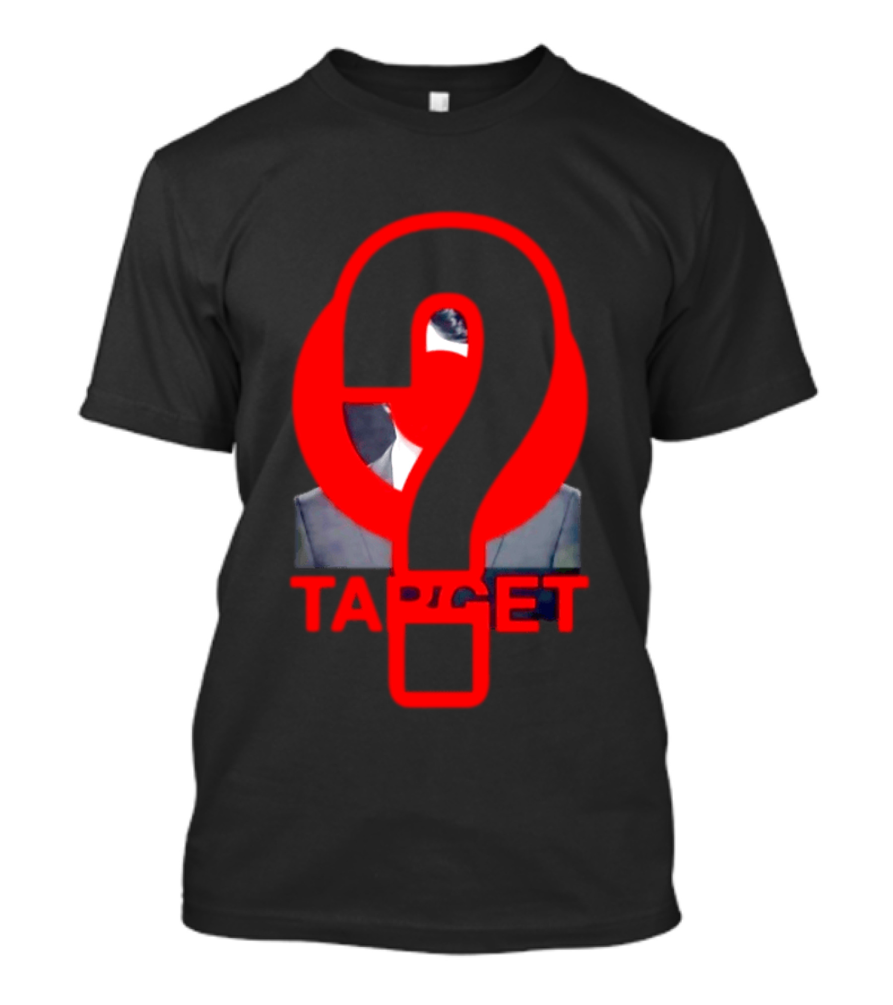 Markdown Target Question Mark Political Satire T-Shirt