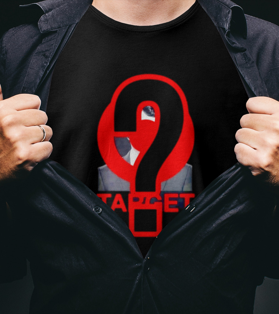 Markdown Target Question Mark Political Satire T-Shirt