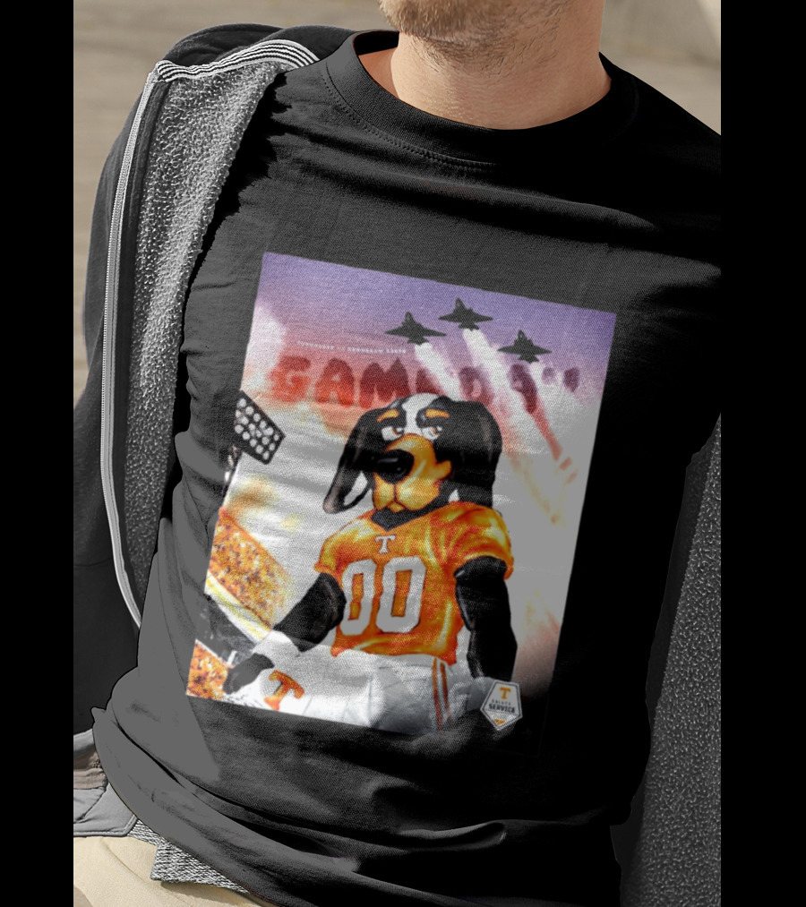 Tennessee Volunteers Smokey 00 Game Day Jets Flyover Stadium Lights T-Shirt