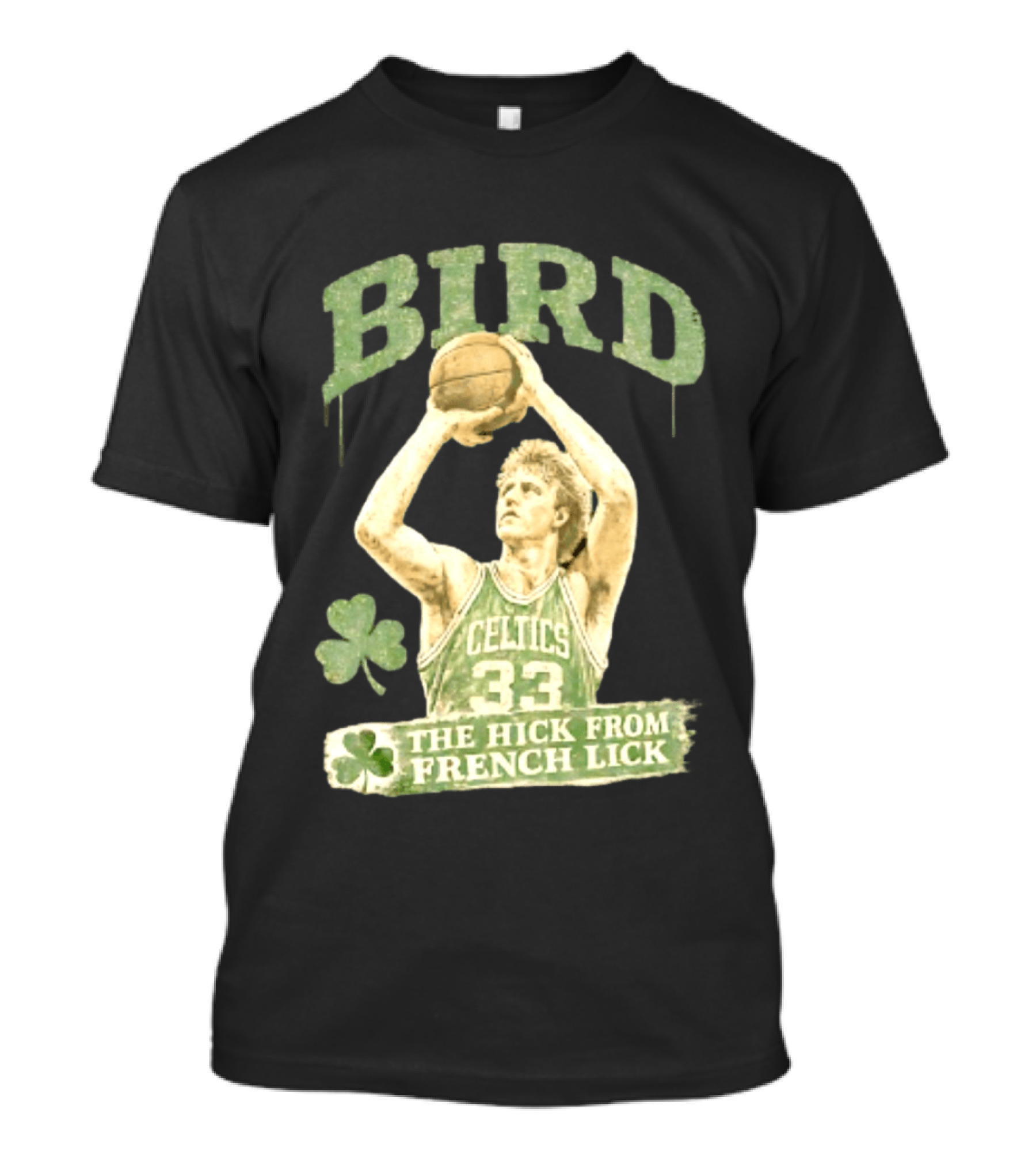 Larry Bird Celtics 33 The Hick From French Lick Basketball Legend T-Shirt