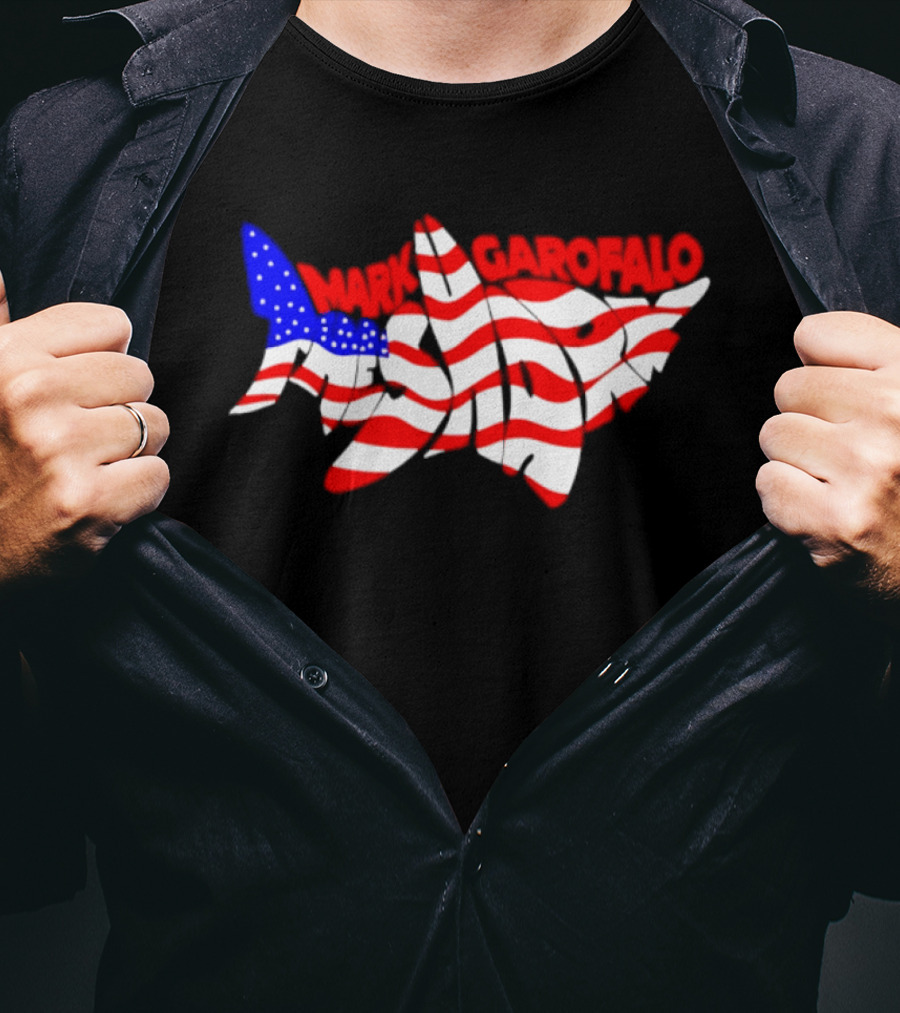The American Muscle Shark USA Mark Garofalo Mark The Shark T-Shirt