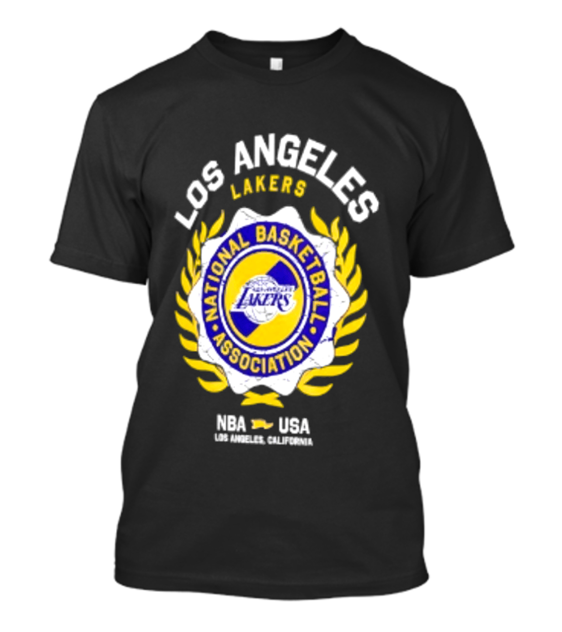 Los Angeles Lakers NBA National Basketball Association USA Crest Laurel 2026 T-Shirt