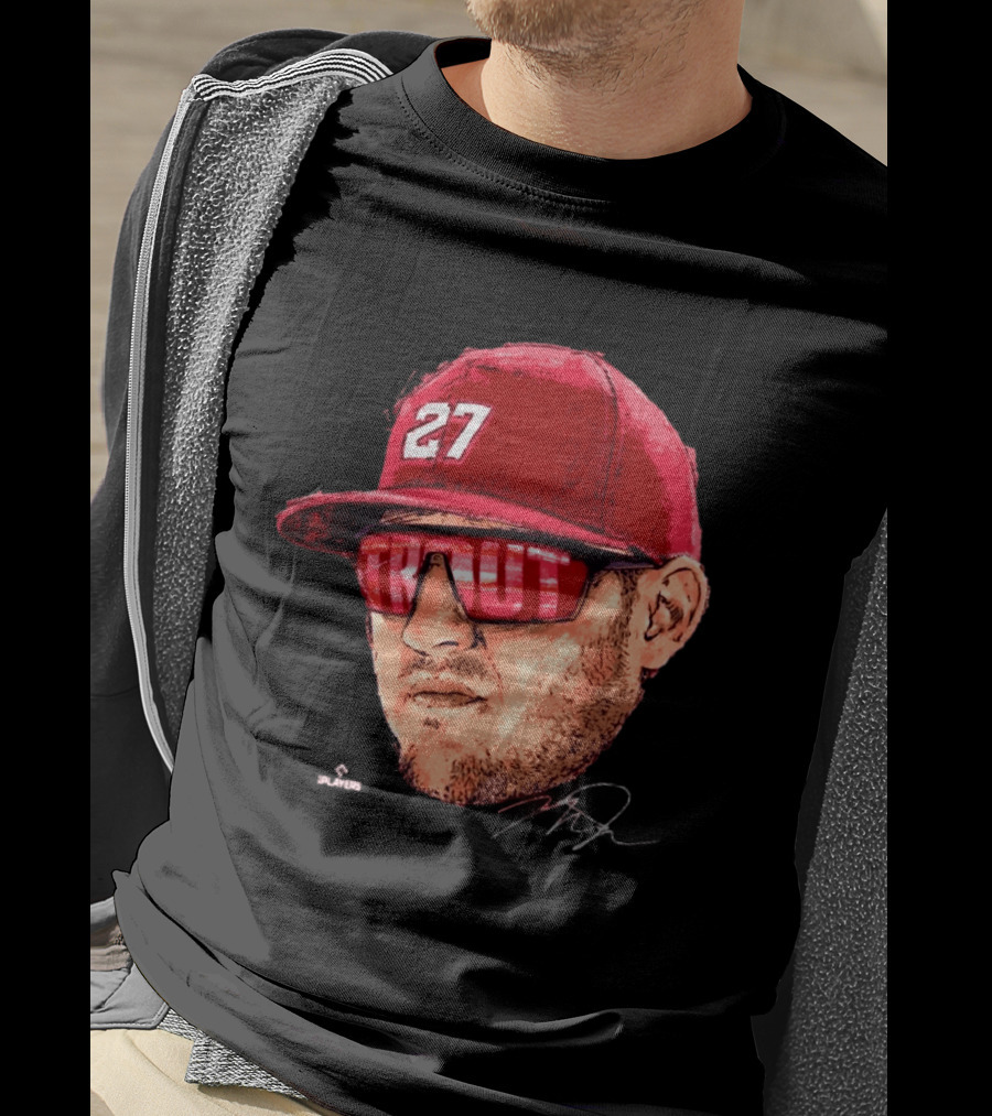 Mike Trout Los Angeles 27 Hat Reflective Sunglasses T-Shirt