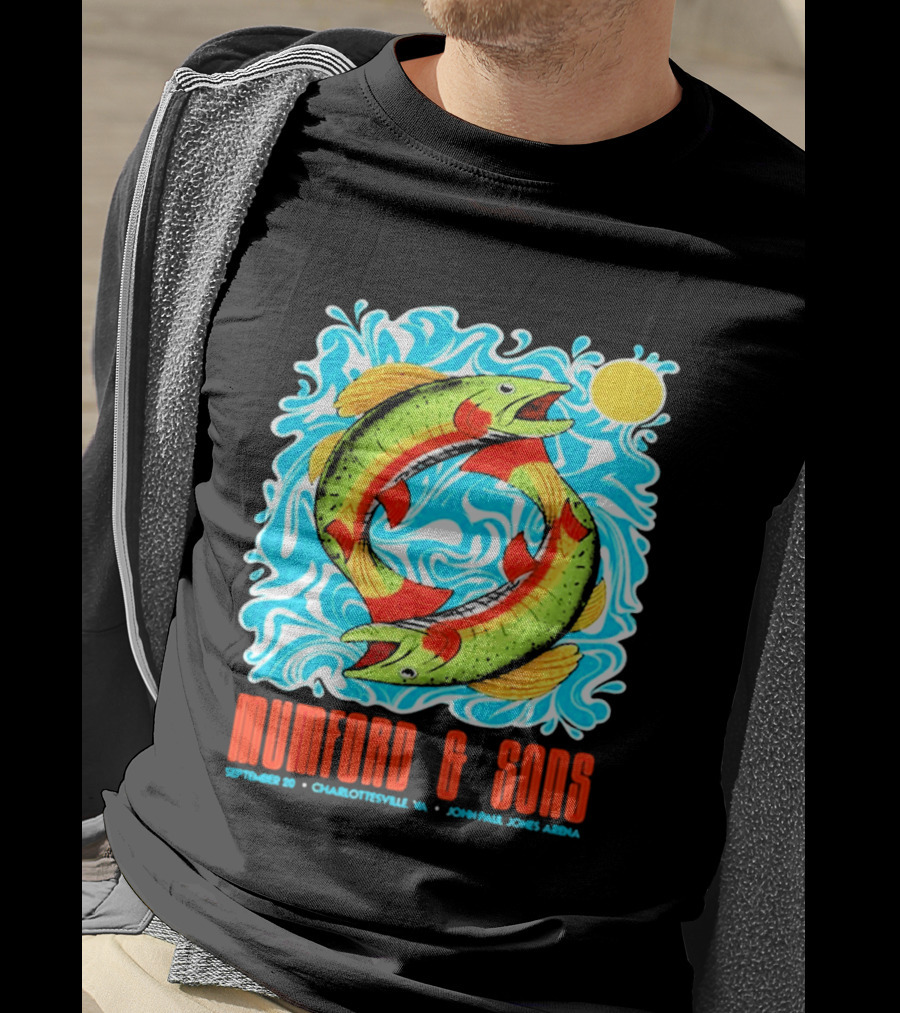 Mumford & Sons Prizefighter Tour September 20th 2026 Charlottesville VA John Paul Jones Arena Limited Edition T-Shirt