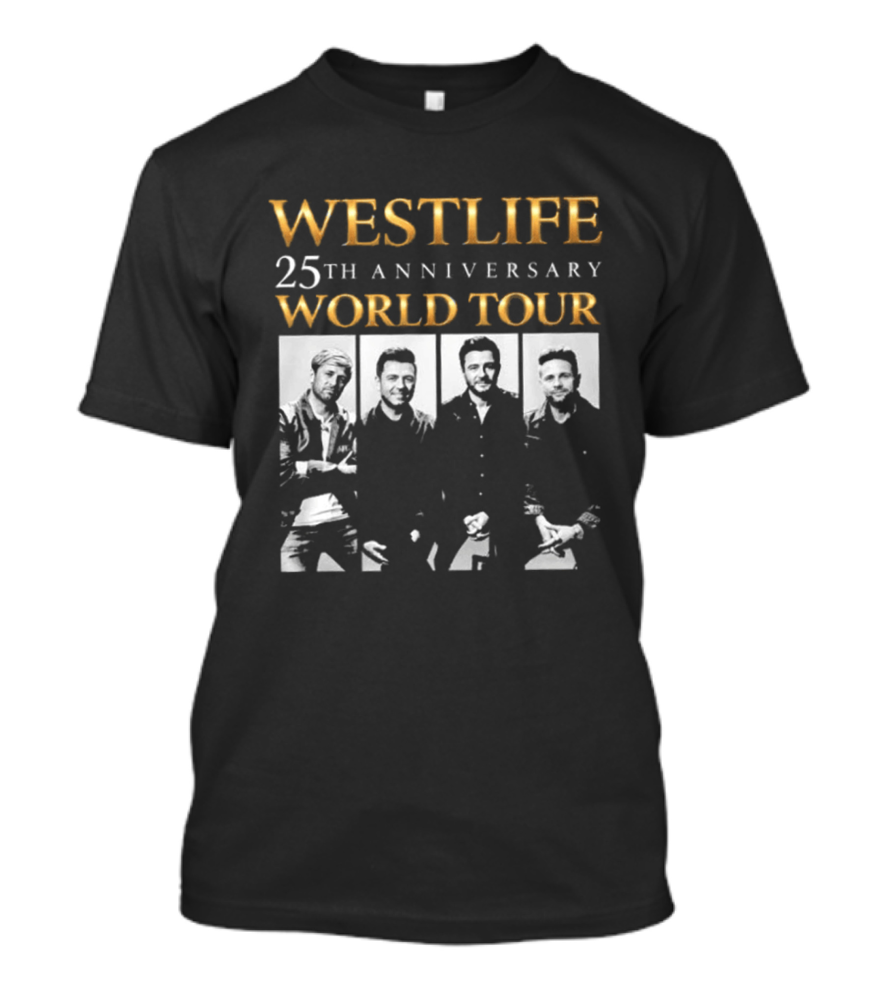 Westlife 25th Anniversary World Tour 2026 Schedule T-Shirt