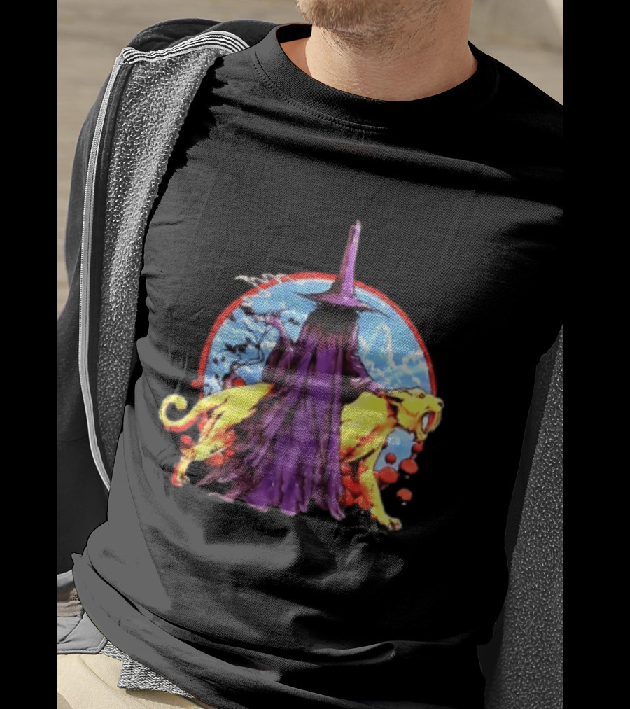 Wizard And Smilodon Super Teenage Death Star Group Intemperance Talent T-Shirt